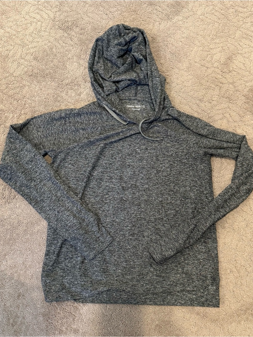 Outdoor Voices Women’s Cloudknit Hoodie XL Heather Gray